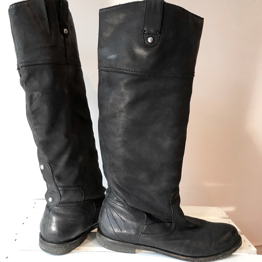 Real Leather OTBT Black Boots 🖤
